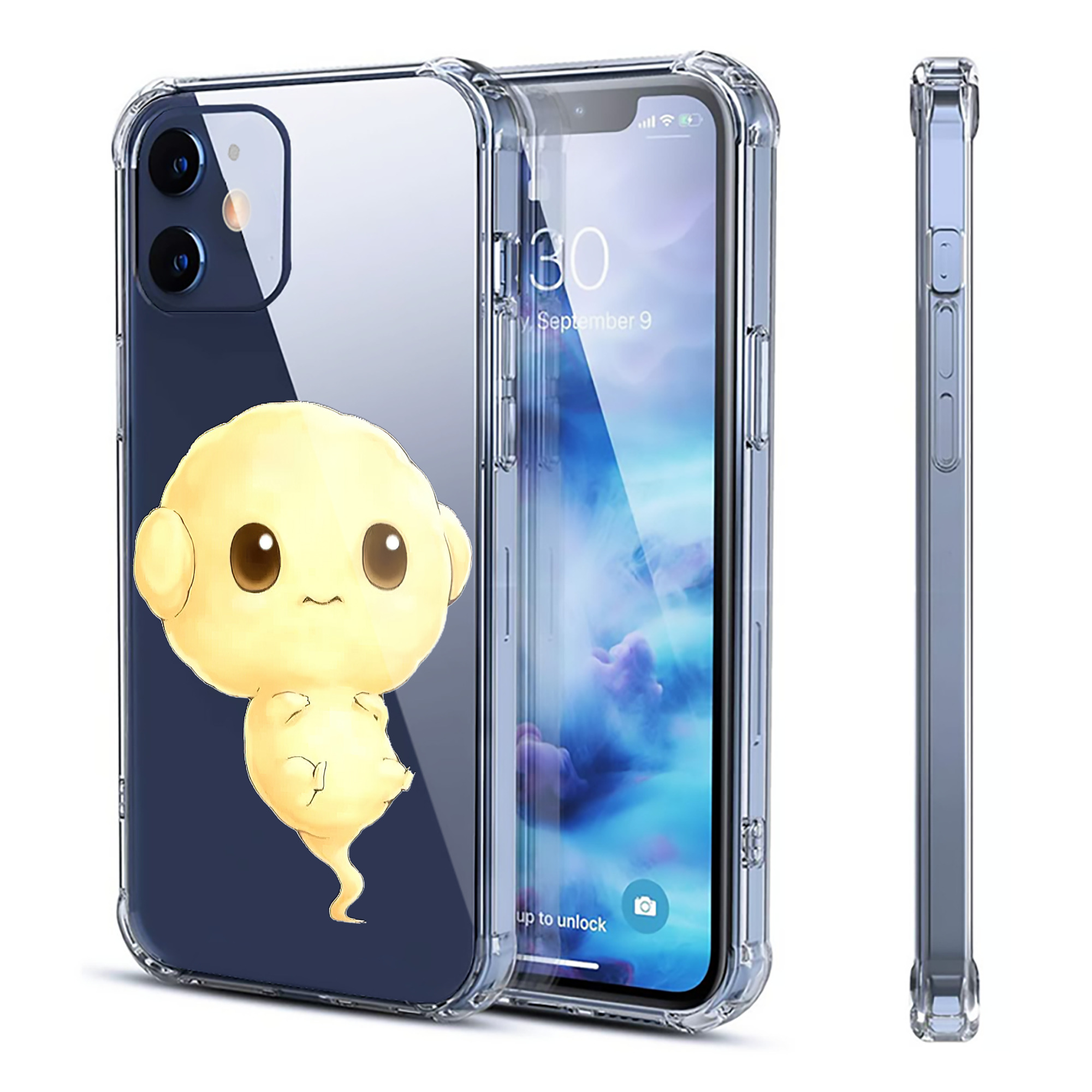 （画像用） 遊☆戯☆王 Yu-Gi-Oh! 【iPhone 12シリーズ対応】透明スマホケース（クリアソフトケース）